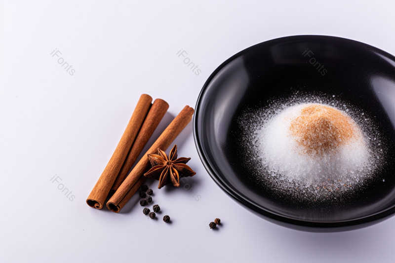 洁白的盐和辣椒面大料做饭的食材,高清,摄影图,摄影图片,图片大全,摄影图免费下载